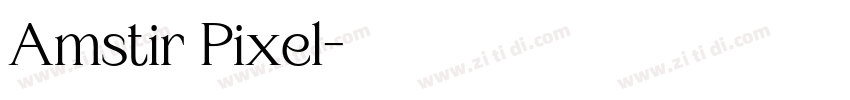 Amstir Pixel字体转换